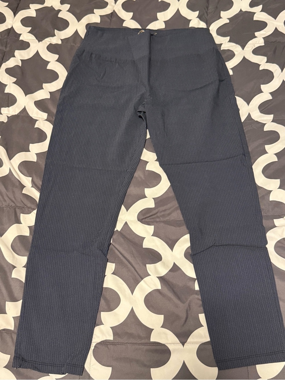 Hybrid & company Navy Herringbone Leggings